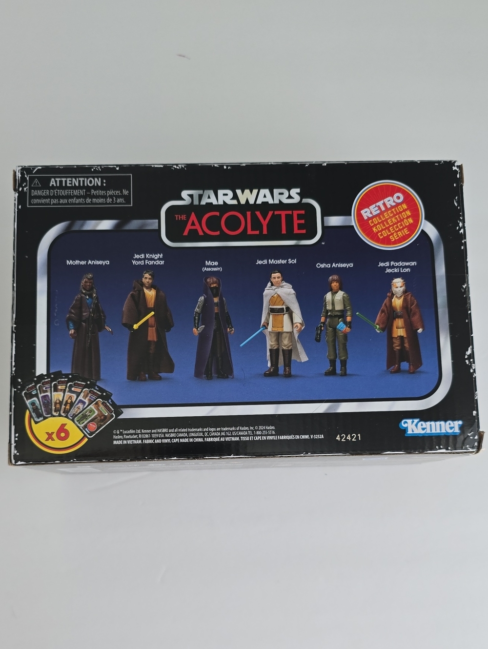 Hasbro Star Wars The Acolyte Retro Collection Pack - Black & Blue